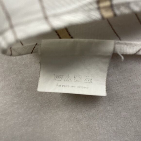 Sean John Mens Ivory Tan Striped Button Up Long Sleeve-L (16 34-35) - Picture 9 of 13